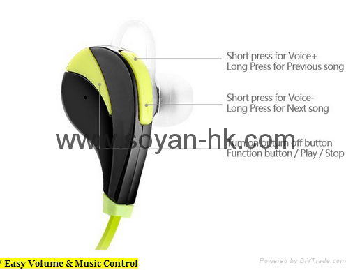 HIFI Sport Music Stereo Earphone with Microphone 2