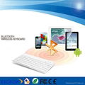 New design ultra-slim aluminum smallest bluetooth keyboard for Apple 4