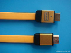 High Quality HDMI 19Pin Male to HDMI 19Pin Male,Flat cable