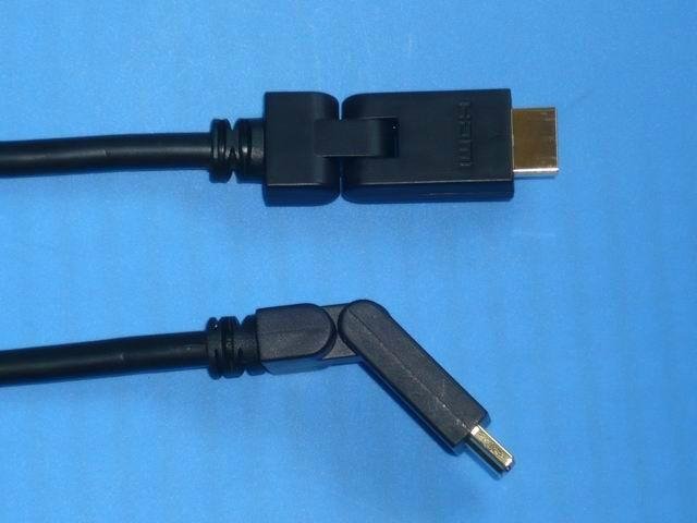 High-end HDMI 19Pin Male to Mini HDMI 19Pin Male ,180 degrees swivel/180 degrees