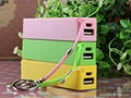 2014 new design 2200mAh key chains mobile power bank 4