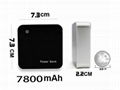 7800mAh square shape portable power bank 1