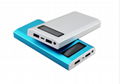 Display Screen Rohs 10000mah Li Polymer Power Bank For Smartphones