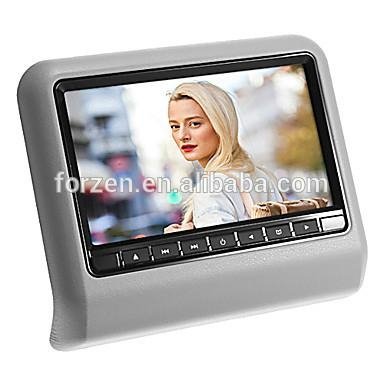 9-inch Suction Active Headrest DVD Player for universal car and 32 bit games