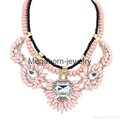 2014 New Design Shourouk crystal Glass bead necklace 4