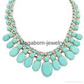 New Fashion vintage flower gem gem female necklace Hot sale Statement necklace 1