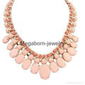 New Fashion vintage flower gem gem female necklace Hot sale Statement necklace 2