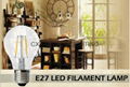 LED 4W Filament bulbs 360 degree lighting bulb 4