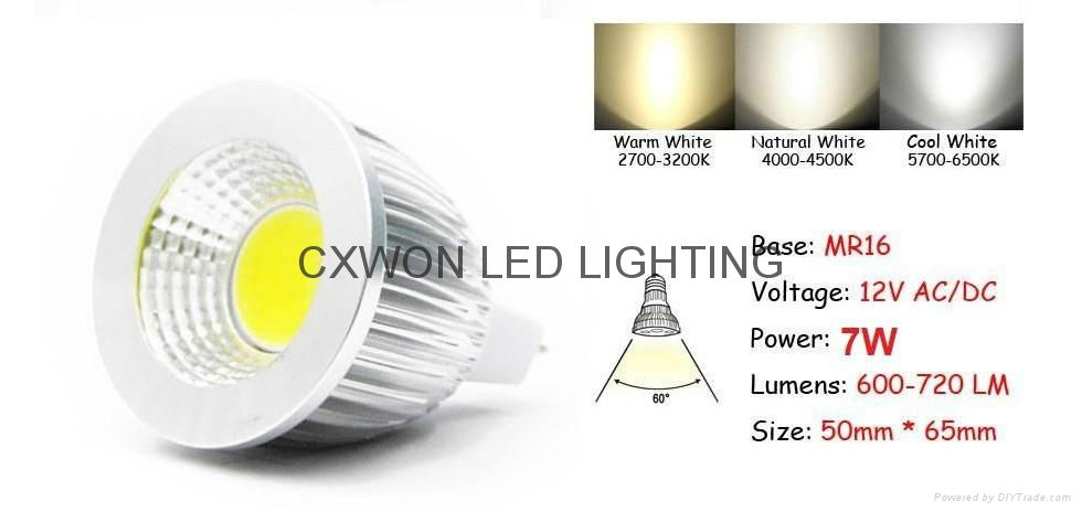 COB GU10 Led 5W 7W 9W bulbs light dimmable E27 E26 E14 MR16 led 4