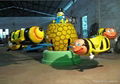 Children amusement rides rotating bee