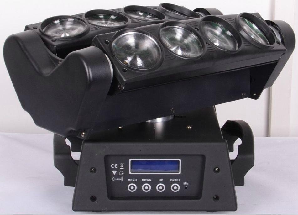 Spider 8 eyes LED stage light moving head RGBW