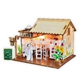 Restaurant building plan toy wood model  DIY house