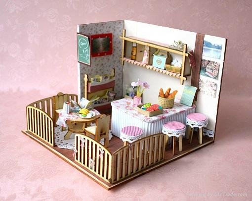 Restaurant plan toy  DIY sets doll house 1