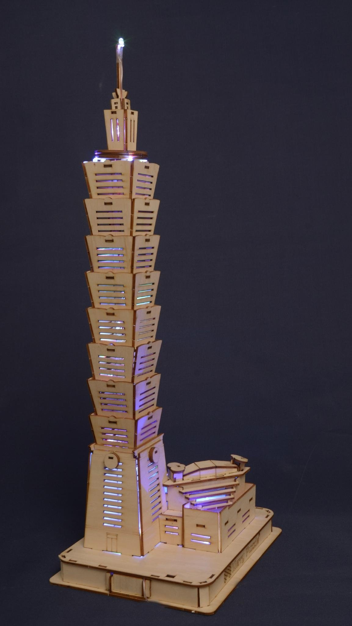 Taipei 101 building world architecture wooden model 5