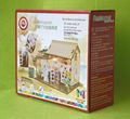 Restaurant building plan toy wood model  DIY house 5