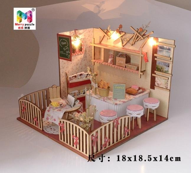 Restaurant plan toy  DIY sets doll house 2