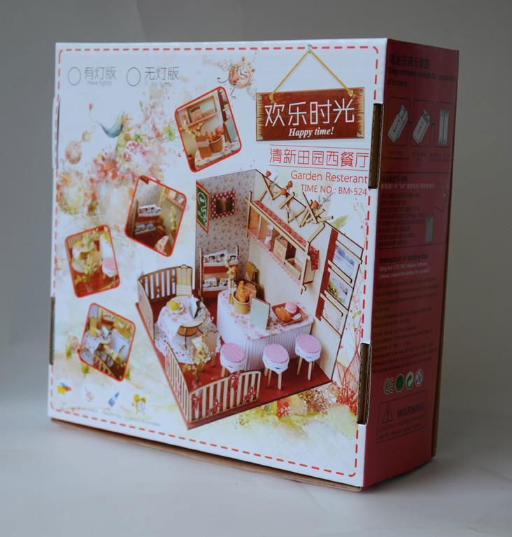 Restaurant plan toy  DIY sets doll house 3