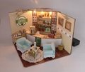 coffee shop doll house   model building    plan toy  puzzle 3D 3