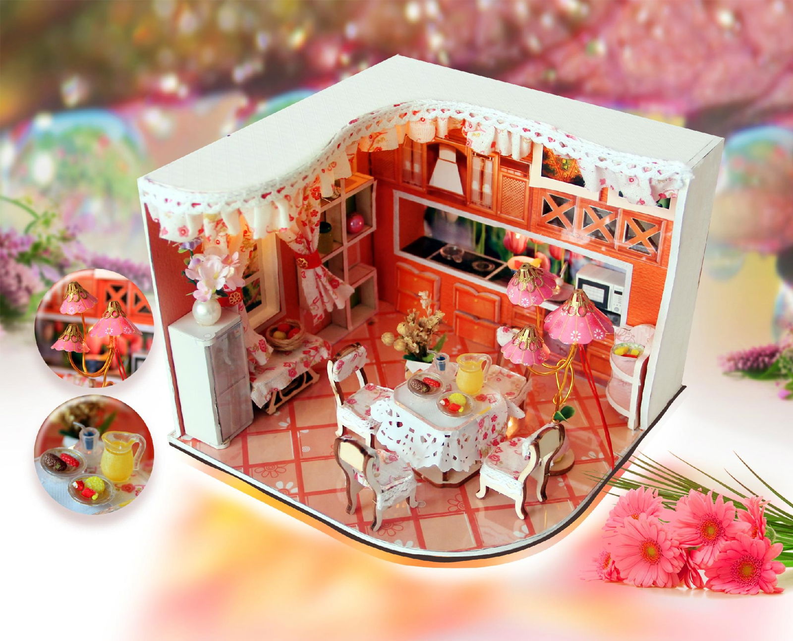 sweet home  wooded doll house   plan toy  model building   DIY house 1