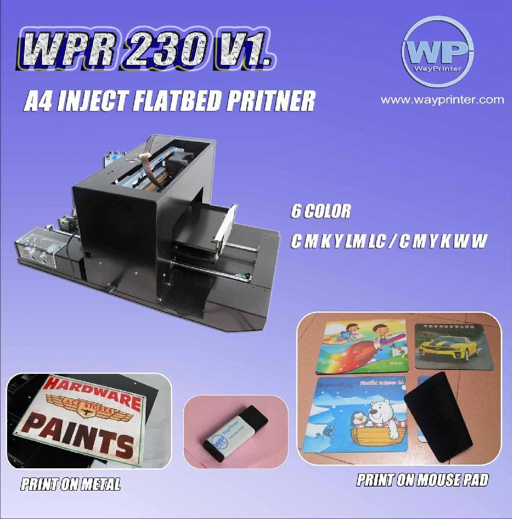 A4 Digital Flatbed Printer For Metal 2