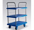 Three layers plastic trolley LS250-T3-SC