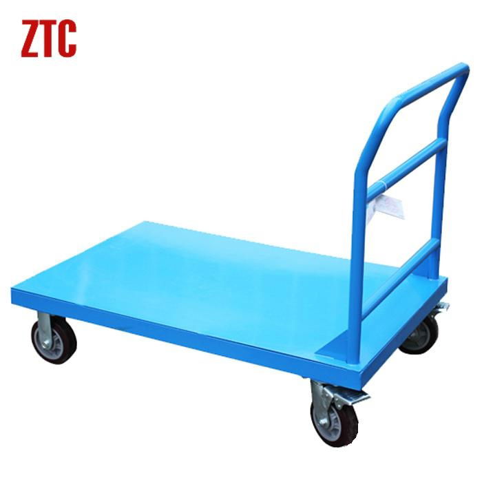 Heavy duty warehousing logistics platform hand trolley