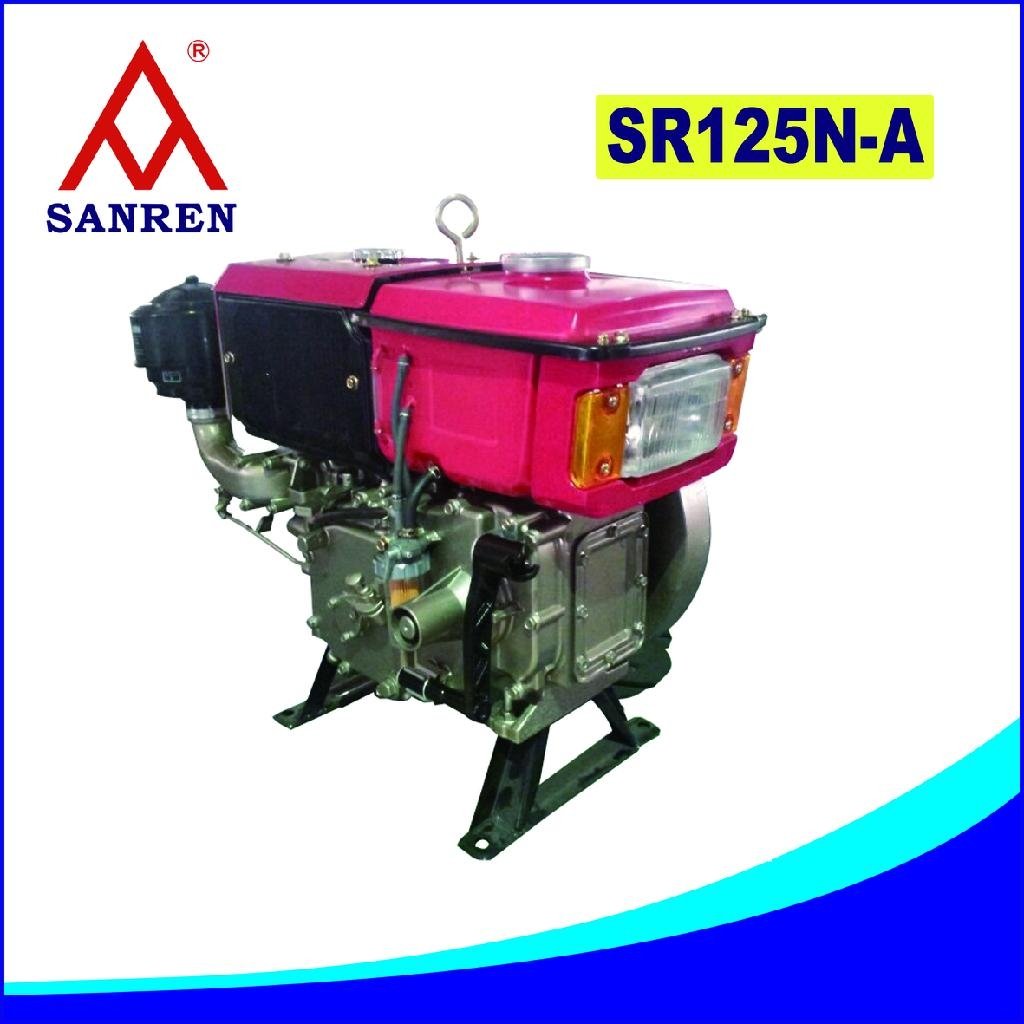 12HP SR125N-A Single Cylinder Diesel Engine with Light 