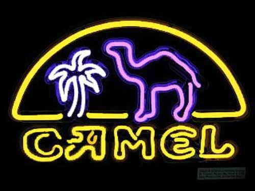 New T7 CAMEL LIFE handicrafted real glass tube neon light beer lager bar pub clu