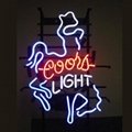 New T21 COORS LIGHT handicrafted real glass tube neon light beer lager bar p 1