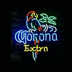 New T49 CORONA EXTRA  handicrafted real glass tube neon light beer lager bar p