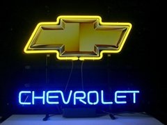 New T172 Chevrolet handicrafted real glass tube neon light beer lager bar p