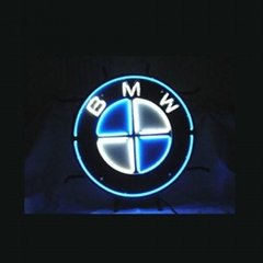 New T581 BMW GERMAN  handicrafted real glass tube neon light beer lager bar p