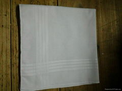 Men's 100% cotton white handkerchief