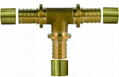 brass equal tee for pex pipes pex fitting tees with sliding sleeves 1
