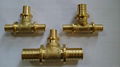 brass equal tee for pex pipes pex fitting tees with sliding sleeves 3