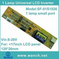 1 Lamp Small Port Universal CCFL Inverter For LCD Panel SF-01S1026