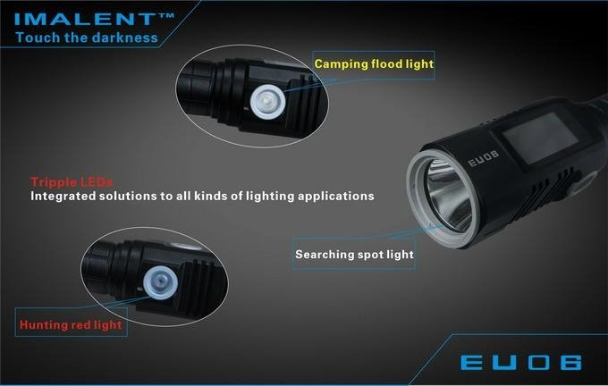Flashlight with both flood and spot performance 4