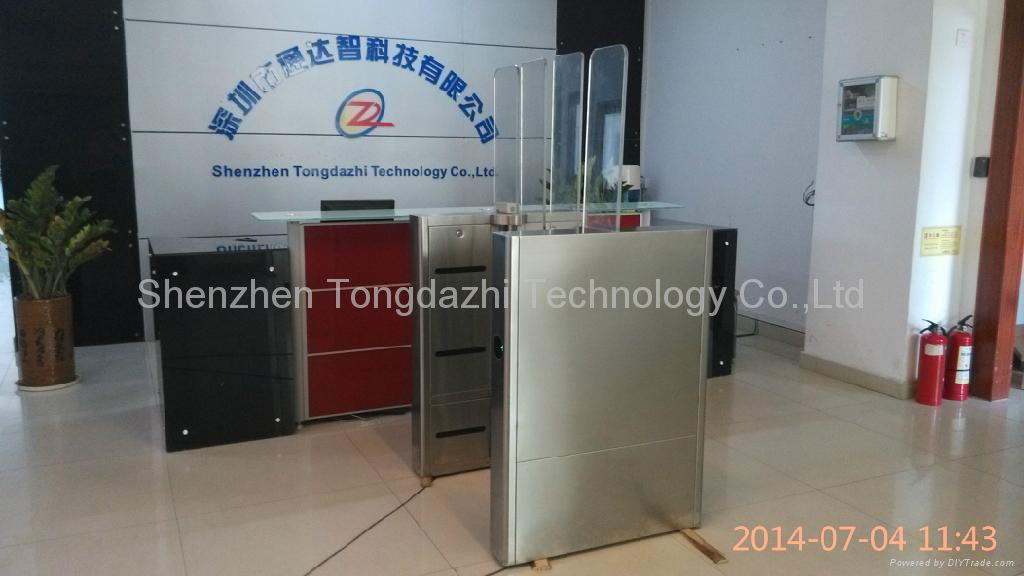 RS485  stainless steel sliding barrier flap  turnstile  4