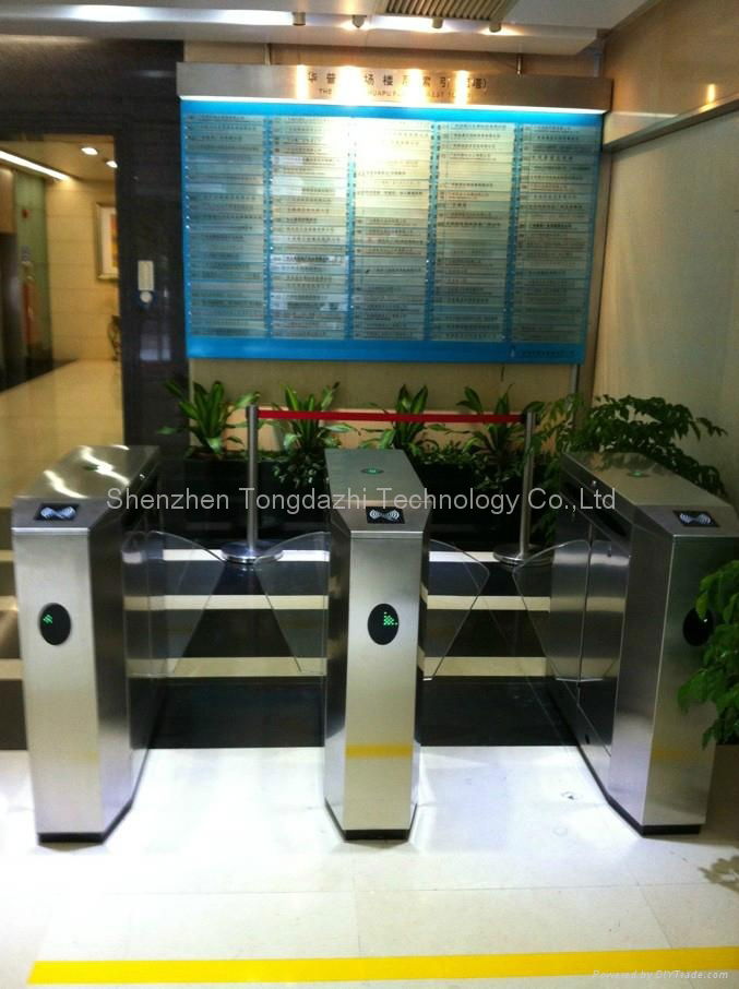  RFID Turnstile Security Products Flap Barrier Gate for exhibition or station 2