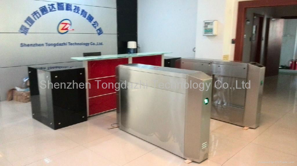 24V DC brushless motor full automatic swing turnstile with infrared photocell pr