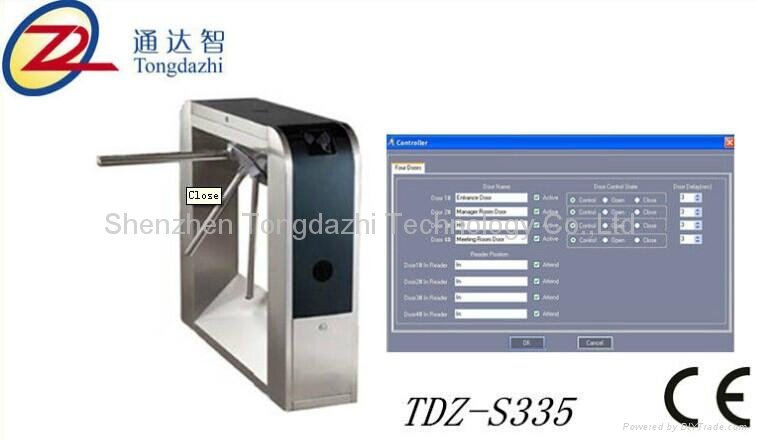 Time attendance Controlled Access Turnstiles For IC  ID Magnetic Card