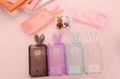 Newest Clear Colorful Crystal Rabbit Ear Silicone cell phone case 1