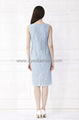 Lace Pleated Fitted Fashion Lady's Dress 5