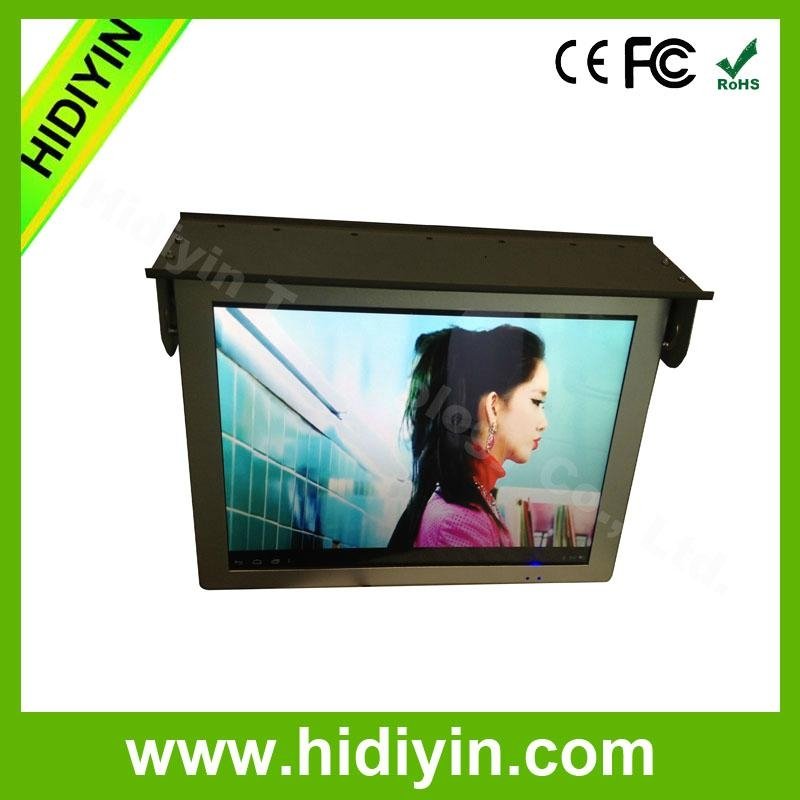 22 inch network bus advertising player