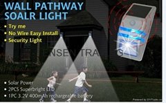 Ｗall Pathway PIR Solar Light
