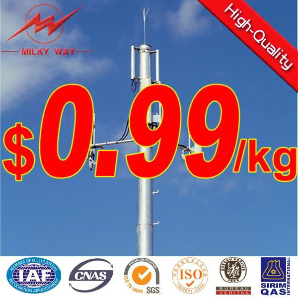 220kv Single Circuit Transmission Line Lattice Tower