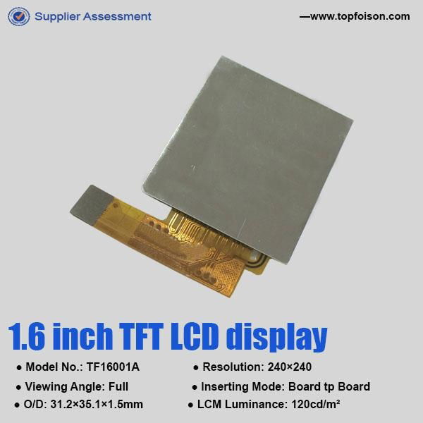 1.6inch transparent lcd display with 240*240 2