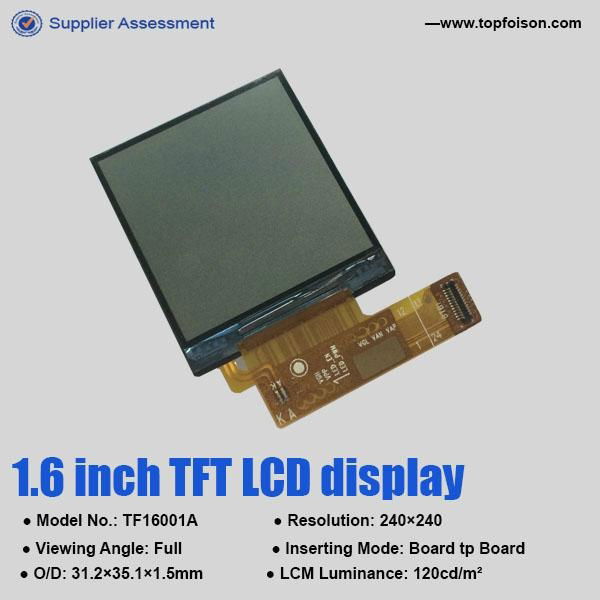1.6inch transparent lcd display with 240*240 5