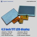 4.3‘’ TFT LCD display 480*272 with resisitive touch panel 2