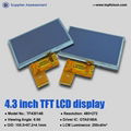 4.3‘’ TFT LCD display 480*272 with resisitive touch panel 3